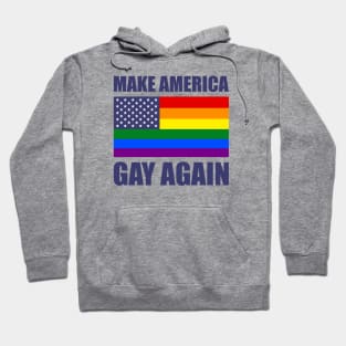 Rainbow LGBTQ American Pride Diversity Flag Hoodie
